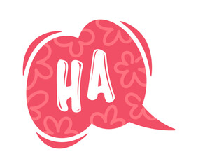 Ha comic speech bubble frame