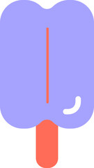 Grapefruit Ice cream Icon – Cute Flat Summer Design