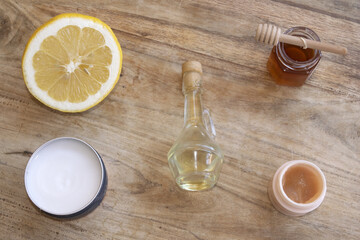 Preparing homemade beauty mask with natural ingredients