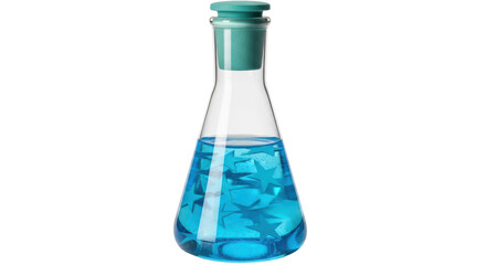 Isolated flask with liquid