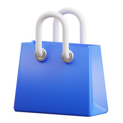 Bag 3d icon isolated White Background 3d rendering