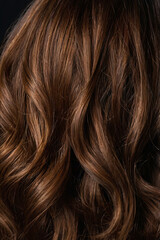 Naklejka premium Wavy Chestnut Brown Hair Texture chestnut hair wavy hair