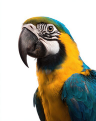 Colorful Parrot Portrait Frontal Perspective High Resolution Image