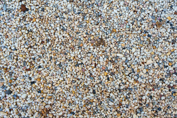 Natural small pebble and gravel texture background