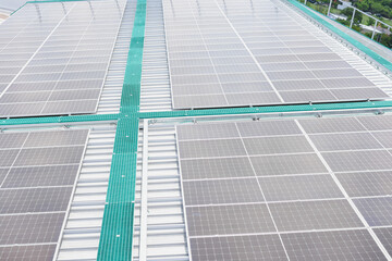 Close-up view of the solar roof for this purpose.