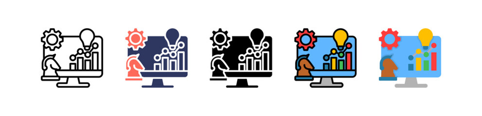 Business Strategy multiple icon