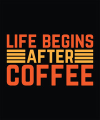 Coffee Typography t-shirt design