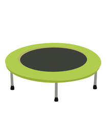 Trampoline for jumping. Trampoline icon.  jumping trampoline