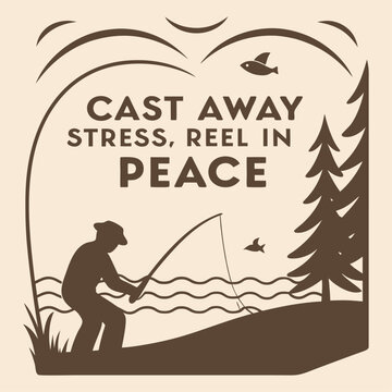 fishing vintage t-shirt design