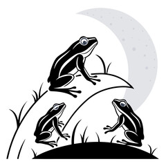 Vector illustration of a frog free online download.