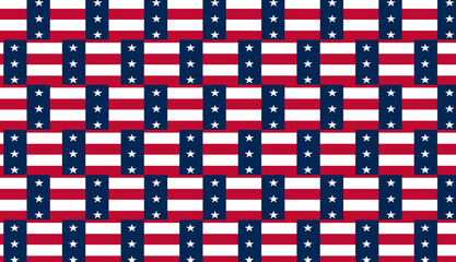 red and white squares, american flag pattern, USA abstract background, flag stars reinterpretation.