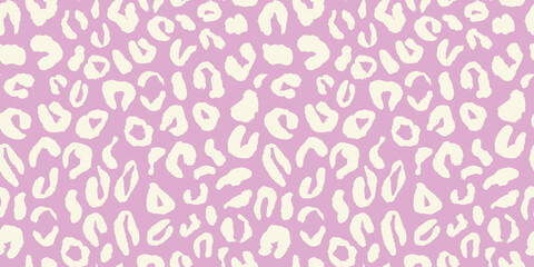 Hand Drawn animal skin and fur print seamless pattern with nature whimsical shapes, spots, dots and lines with textures. Vibrant jungle boho print. Modern exotic collage geometric vector illustration