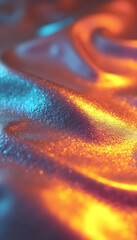 Abstract Metallic Liquid Texture with Swirls and Iridescent Colors background wallpaper