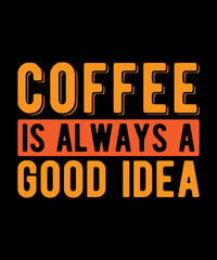 Coffee Typography t-shirt design