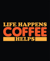 Coffee Typography t-shirt design