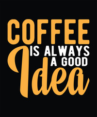 Coffee Typography t-shirt design