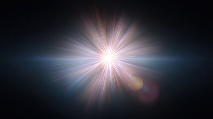 Obraz premium Bright Starburst Effect with Soft Glow and Radiant Light Rays