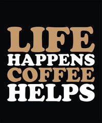 Coffee Typography t-shirt design