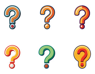 Frequently Asked Questions Graphic Design Element Question Mark Icon Illustration