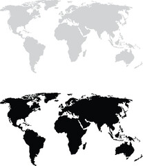 World Map Icon Vector Design. 