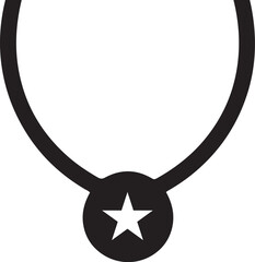 Stylish Necklace Icon for Beauty, Glamour, and Fashion Projects Design.