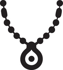 Necklace Vector Icon for Boutique and Accessory Themes Design.
