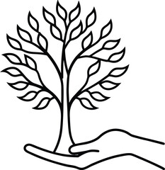 Stylized Tree with Layered Leaves