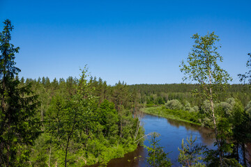 Landscape in Gauja national park, Latvia
