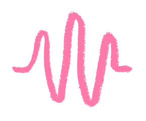 Sound Wave Icon Audio Sound And Music Related Icon Crayon Chalk Drawing Vector