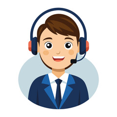 Online call handler portrait