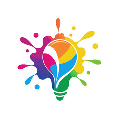 Creative Splash Idea Logo &ndash; Art & Design Studio Vector