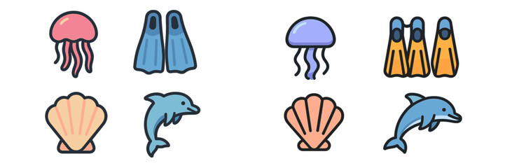 Underwater adventure with marine life and snorkeling gear in a vibrant, tropical setting