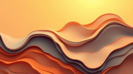 Abstract wavy shapes background