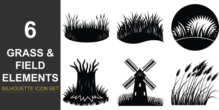 Abstract organic shapes and textures with a distinctive silhouette style