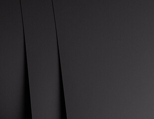 Texture with black backdrop. Dark shadow space, deep elegant surface. Minimalistic modern style.
