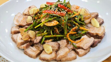 grilled pork breast