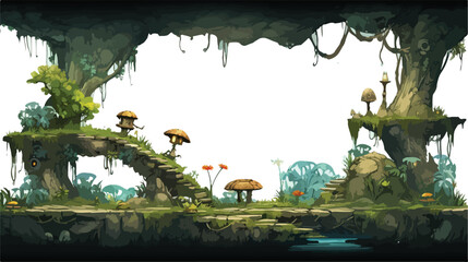  Jungle Asset for Print Templates