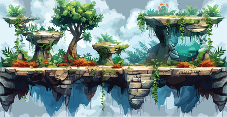 Asset Pack Jungle Platfor