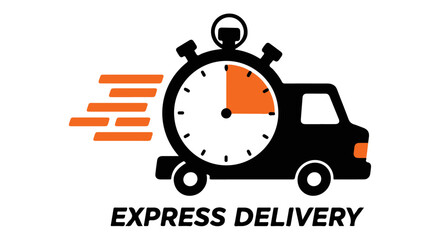  Express Delivery Service Icon. Dynamic icon for 