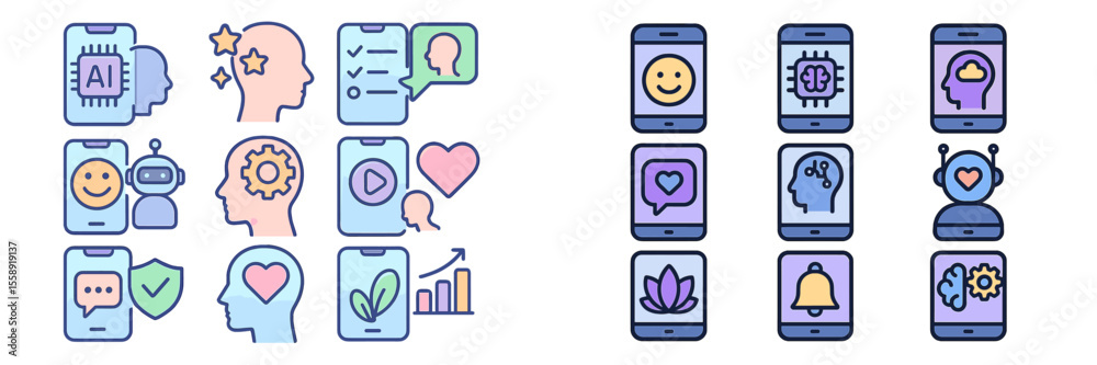 Poster Exploring the integration of artificial intelligence and technology in modern communication and mental wellness