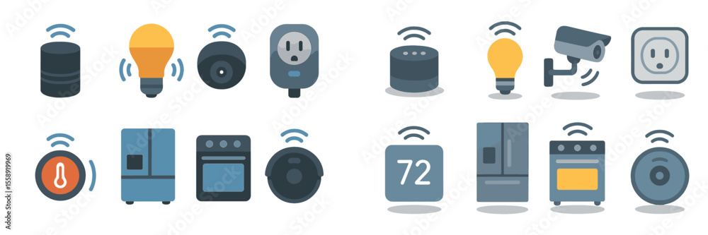 Poster smart home devices create a connected space for convenience and security in modern living environmen