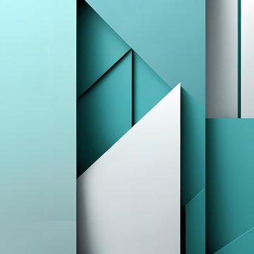 Dark blue background with triangles and rectangles
