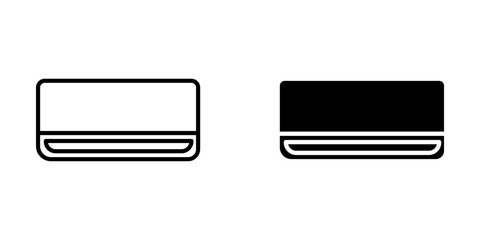 Air Conditioner Icon set. Symbol isolated white background. vector illustration. color editable.