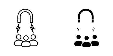 Retention Employee People Icon set. Symbol isolated white background. vector illustration. color editable.