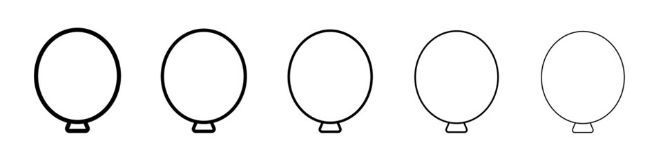 balloon icon vector thin outline style sign