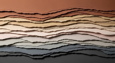 Earth Tone Paper Layers: Abstract Texture for Creative Design Projects