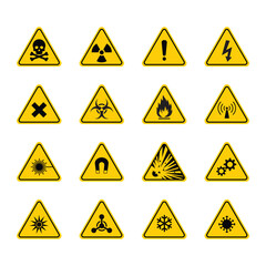 Danger warning sign collection