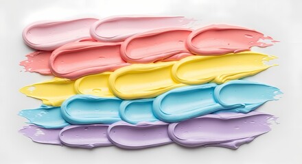 Pastel Paint Swatches: Creative Texture for Beauty, Design, and Marketing