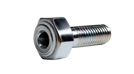 Hex Bolt and Nut: Close-up of a shiny, metallic hex bolt with a matching nut, showcasing its intricate details and precise engineering.