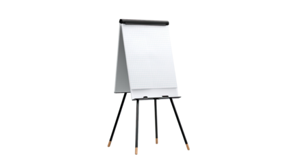 Empty Canvas of Insights: An empty, crisp whiteboard stands ready to capture ideas, the embodiment of creative potential, anticipation, and the beginning of a new plan.